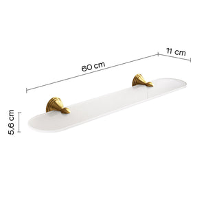 Mensola 60 cm in vetro temperato 7519-60 Gedy serie ROMANCE Bronzo