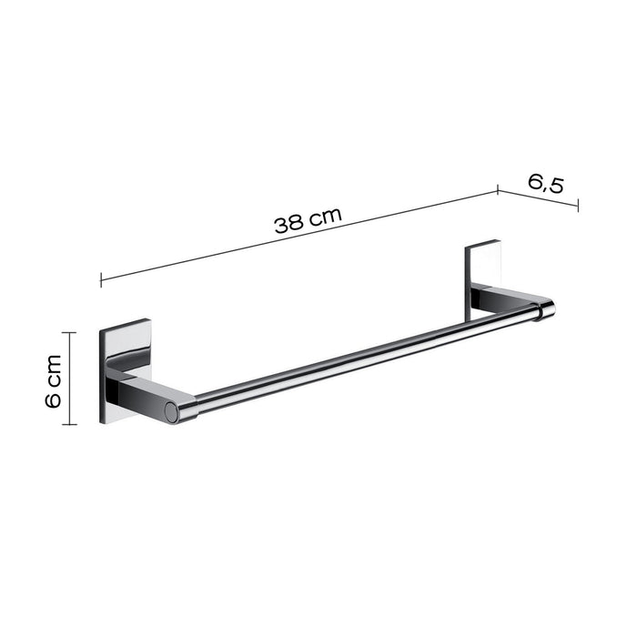 Portasalviette 38 cm in acciaio inox e Cromall 7821-35 Gedy serie MAINE Cromato