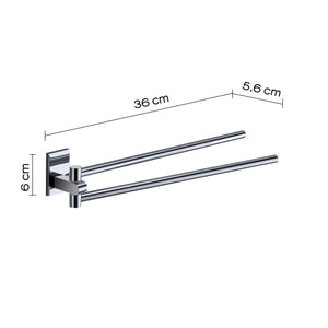 Portasalviette a snodo da muro in acciaio inox e Cromall 7823 Gedy serie MAINE Cromato