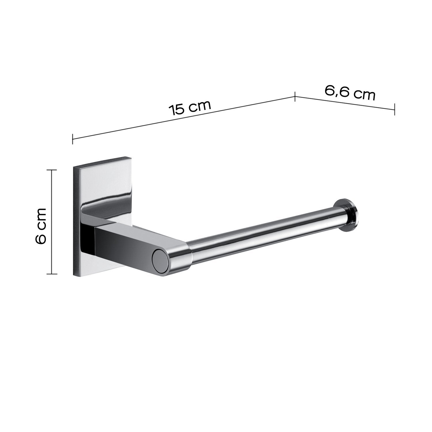Portarotolo da muro in acciaio inox e Cromall 7824 Gedy serie MAINE Cromato