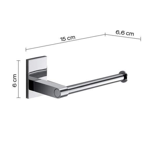 Portarotolo da muro in acciaio inox e Cromall 7824 Gedy serie MAINE Cromato
