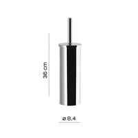 Scopino WC d'appoggio con ciuffo in acciaio inox e Cromall 7833 Gedy serie MAINE Cromato