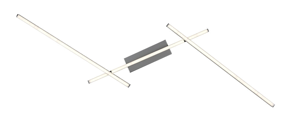 Plafoniera LED Rabalux Negan 24W 4000K argento 114cm