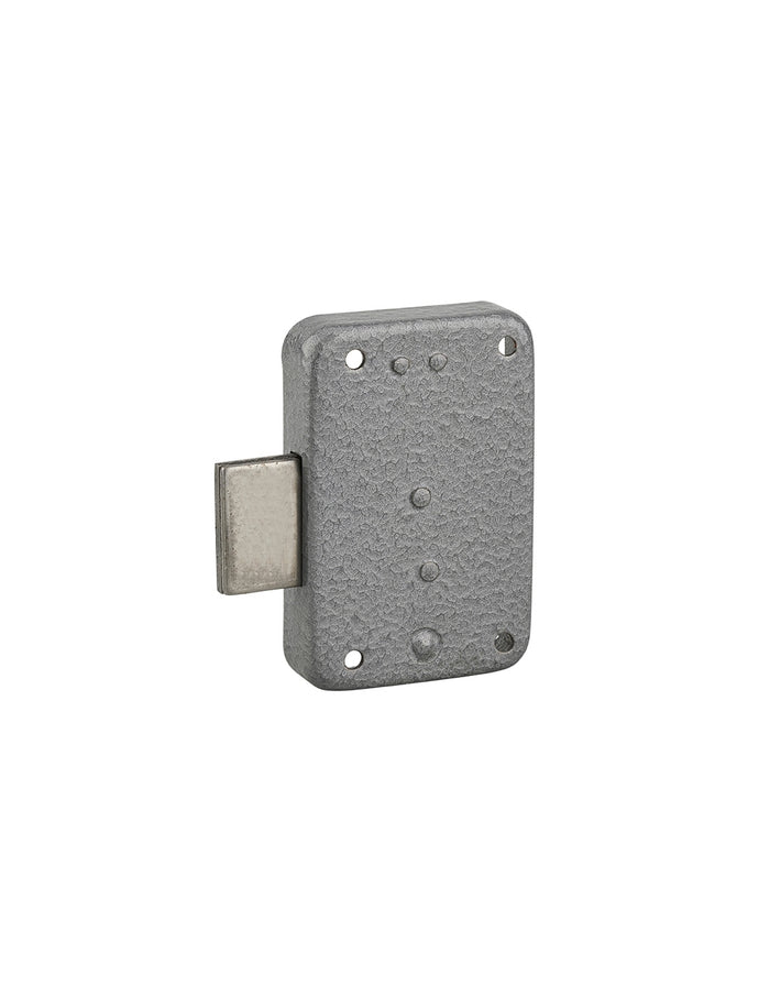 Serratura per mobile, mobilio, sinistra, asse 25mm, 50x70mm, grigio, 1 chiave - THIRARD