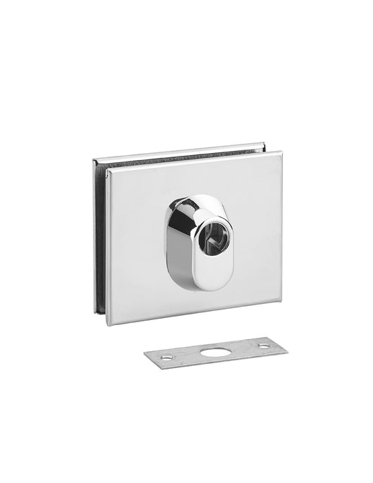 Serratura per porta a vetro, per mezzo cilindro europeo, blocco superiore - THIRARD