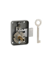 Serratura per mobile, mobilio, sinistra, asse 30mm, 55x70mm, grigio, 1 chiave - THIRARD