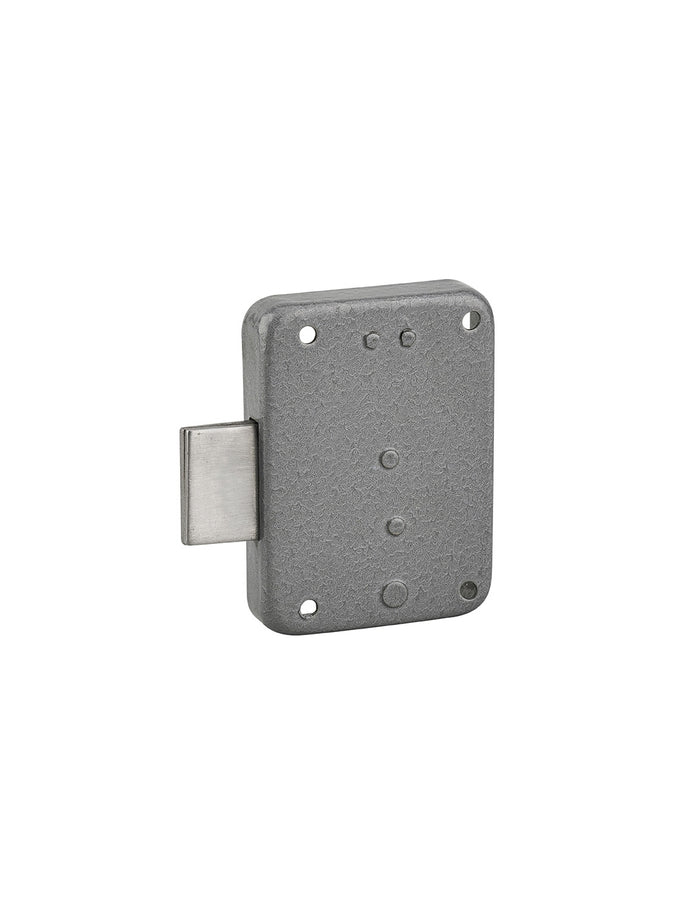 Serratura per mobile, mobilio, sinistra, asse 30mm, 55x70mm, grigio, 1 chiave - THIRARD
