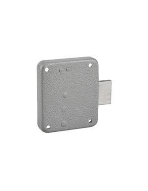 Serratura per mobile, mobilio, destra, asse 40mm, 65x70mm, grigio, 1 chiave - THIRARD