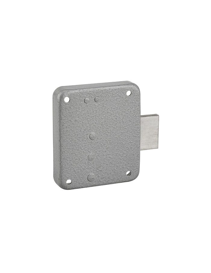 Serratura per mobile, mobilio, destra, asse 40mm, 65x70mm, grigio, 1 chiave - THIRARD