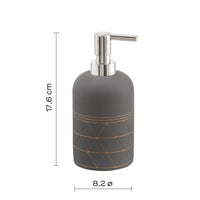 Dosasapone con erogatore in plastica d'appoggio in cemento 8780 Gedy serie CALIPSO Grigio