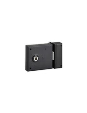 Serratura orizzontale da applicare con quadro maniglia 6mm, richiamo scrocco 1/2 giro, asse 45mm, 85x76mm, nero - THIRARD