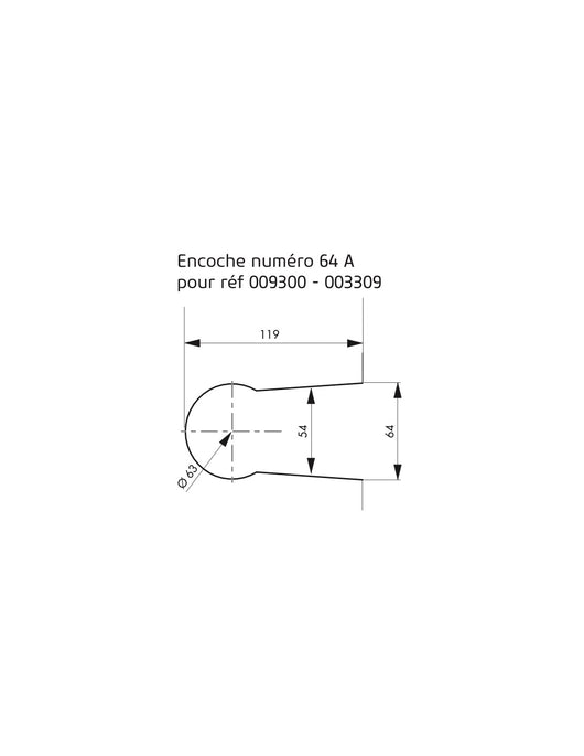 Serratura per porta in vetro, cilindro europeo, reversibile, con maniglia, 154x72mm, cromata - THIRARD