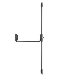 Serratura maniglione antipanico triplice 3 punti alto e basso reversibile laccata nera porta max 1150 mm - THIRARD