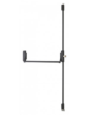 Serratura maniglione antipanico triplice 3 punti alto e basso reversibile laccata nera porta max 1150 mm - THIRARD