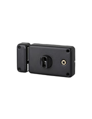 Serratura orizzontale da applicare doppio cilindro per porta esterna, sinistra, asse 60mm, 140x88mm, nero - THIRARD