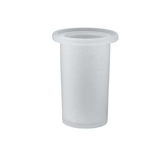 Portaspazzolini per portasalviette attrezzabile da muro in vetro satinato A198 Gedy serie AZZORRE