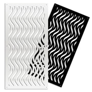 VERTICALWAVES - Pannello in PVC traforato - Parasole Misura: 73x148 cm, Colore: bianco