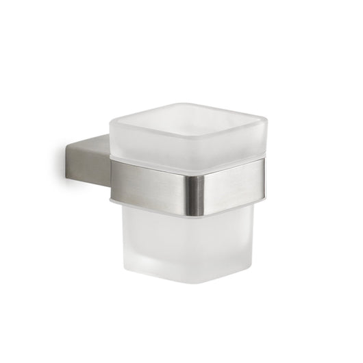 Portaspazzolini da muro in acciaio inox AISI 304 e Cromall A510 Gedy serie MAUI Satinato