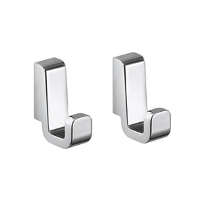 2 appendiabiti da muro in ottone e Cromall A827 Gedy serie SAMOA Cromato