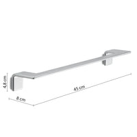Portasalviette cm 45 da muro in ottone, acciaio inox AISI 304 e Cromall A921-45 Gedy serie IL GIGLIO Cromato