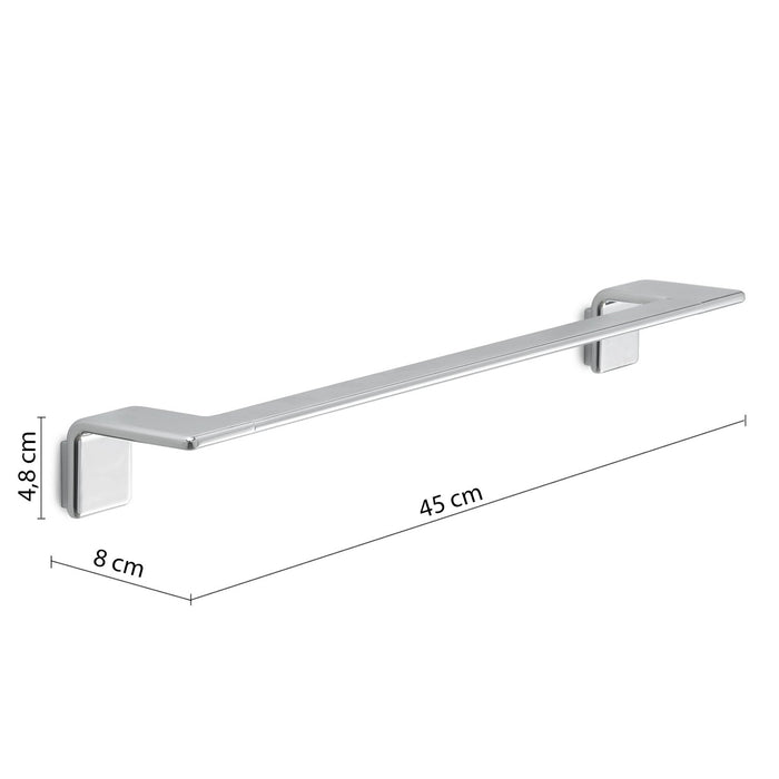 Portasalviette cm 45 da muro in ottone, acciaio inox AISI 304 e Cromall A921-45 Gedy serie IL GIGLIO Cromato