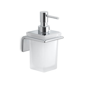 Dosasapone con erogatore in Cromall da muro in ottone, acciaio inox AISI 304 e Cromall A981 Gedy serie IL GIGLIO Cromato