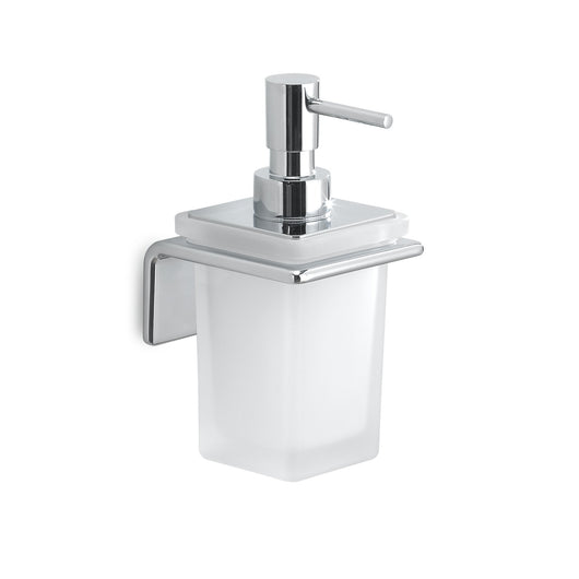 Dosasapone con erogatore in Cromall da muro in ottone, acciaio inox AISI 304 e Cromall A981 Gedy serie IL GIGLIO Cromato
