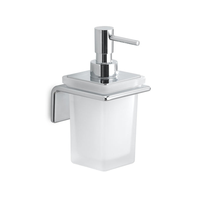 Dosasapone con erogatore in Cromall da muro in ottone, acciaio inox AISI 304 e Cromall A981 Gedy serie IL GIGLIO Cromato
