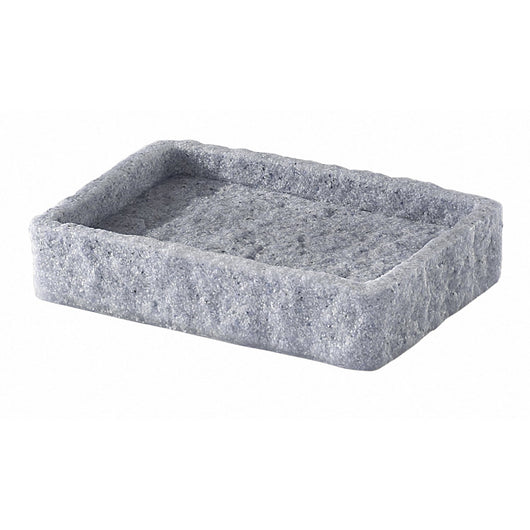 Portasapone d’appoggio in resina e sabbia AR11 Gedy serie ARIES Grigio