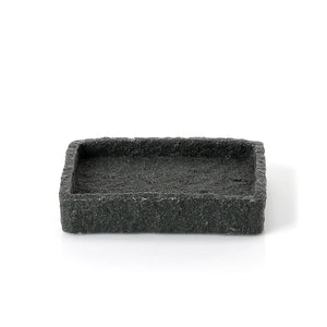 Portasapone d’appoggio in resina e sabbia AR11 Gedy serie ARIES Antracite