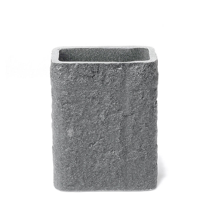 Portaspazzolini d’appoggio in resina e sabbia AR98 Gedy serie ARIES Grigio