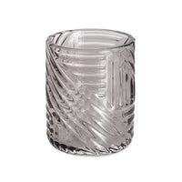 Portaspazzolini d'appoggio in vetro CR98 Gedy serie CORINNE Trasparente Fumè