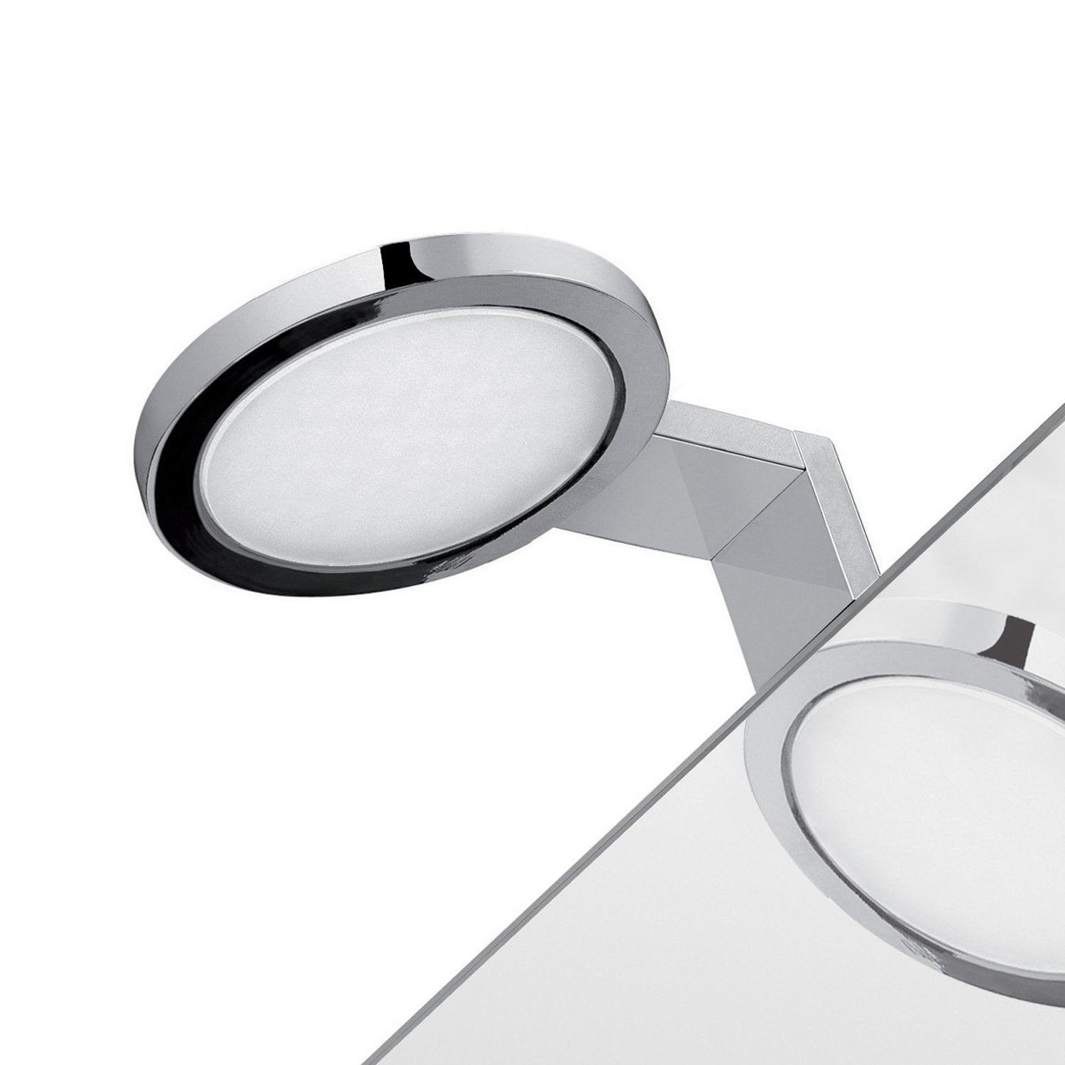 Lampada applique led con telaio di fissaggio in Cromall e resine termoplastice DO41-01 serie Gedy MAIORCA Cromato