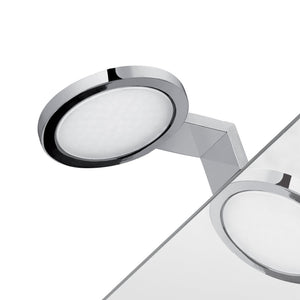 Lampada applique led con telaio di fissaggio in Cromall e resine termoplastice DO41-01 serie Gedy MAIORCA Cromato