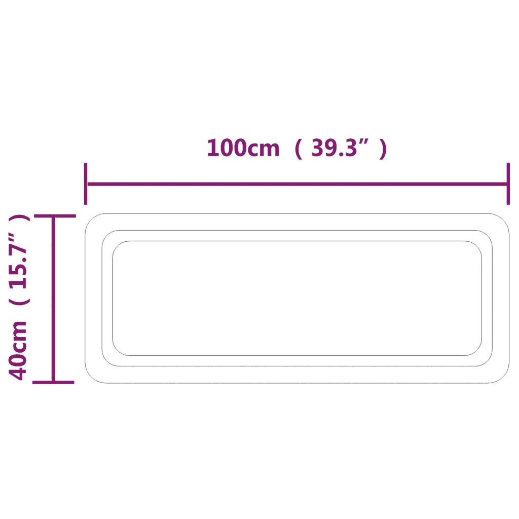 Specchio da Bagno con Luci LED 40x100 cm cod mxl 67794