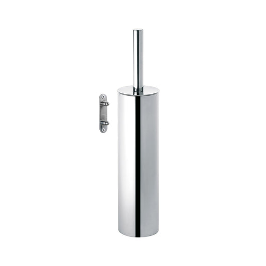 Scopino WC da muro con ciuffo in setole in acciaio inox e Cromall ED34-03 Gedy serie EDERA PLUS Cromato