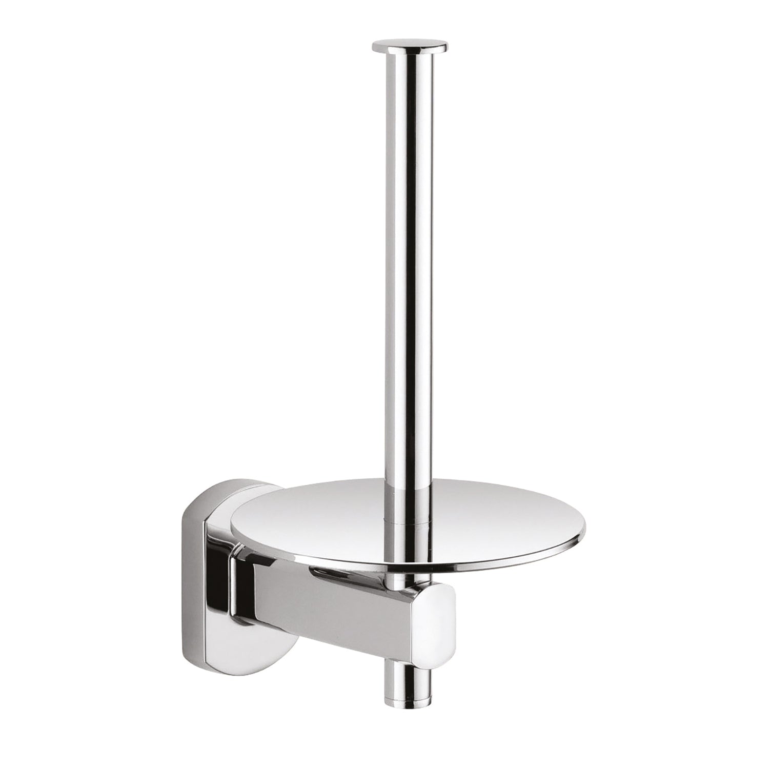 Portarotolo di riserva da muro in acciaio inox e Cromall EP24-02 Gedy serie EDERA PLUS Cromato