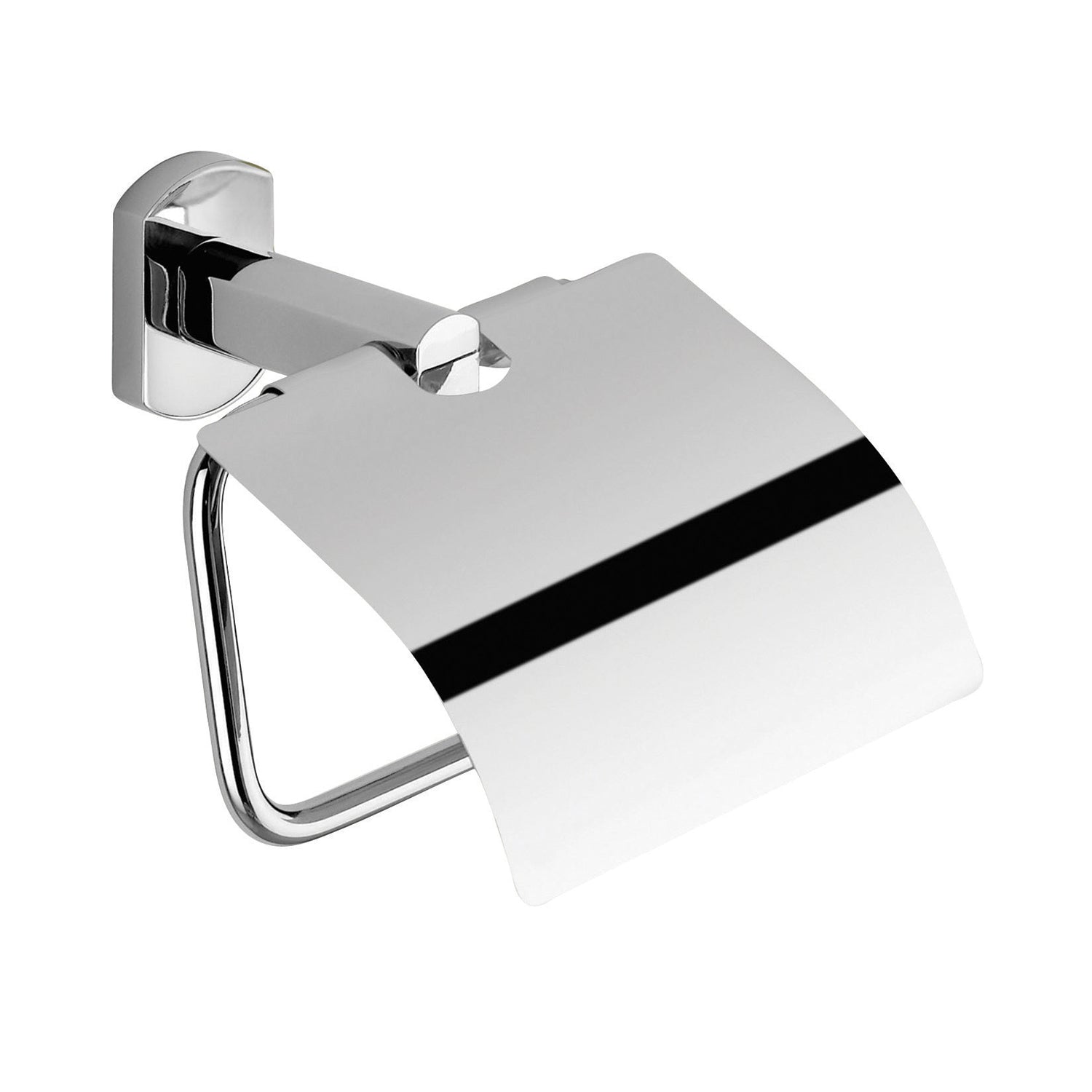 Portarotolo coperto da muro in acciaio inox e Cromall EP25 Gedy serie EDERA PLUS Cromato