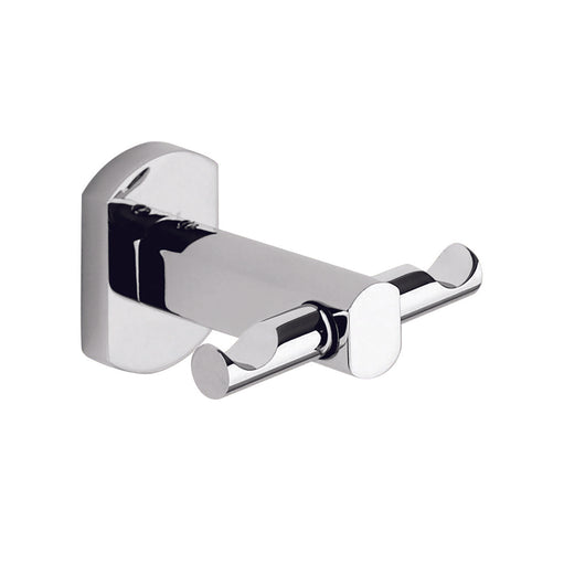 Appendiabiti doppio da muro in acciaio inox e Cromall EP26 Gedy serie EDERA PLUS Cromato