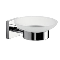 Portasapone da muro in acciaio inox AISI 304 e Cromall FJ11 Gedy serie FUJI Cromato