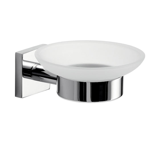Portasapone da muro in acciaio inox AISI 304 e Cromall FJ11 Gedy serie FUJI Cromato
