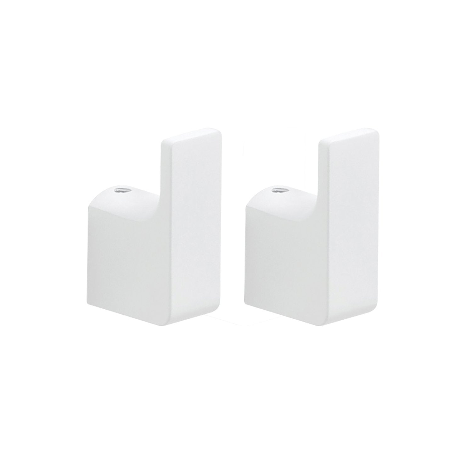 2 Appendiabiti da muro in ottone e Cromall PI27 Gedy serie PIRENEI Bianco Opaco