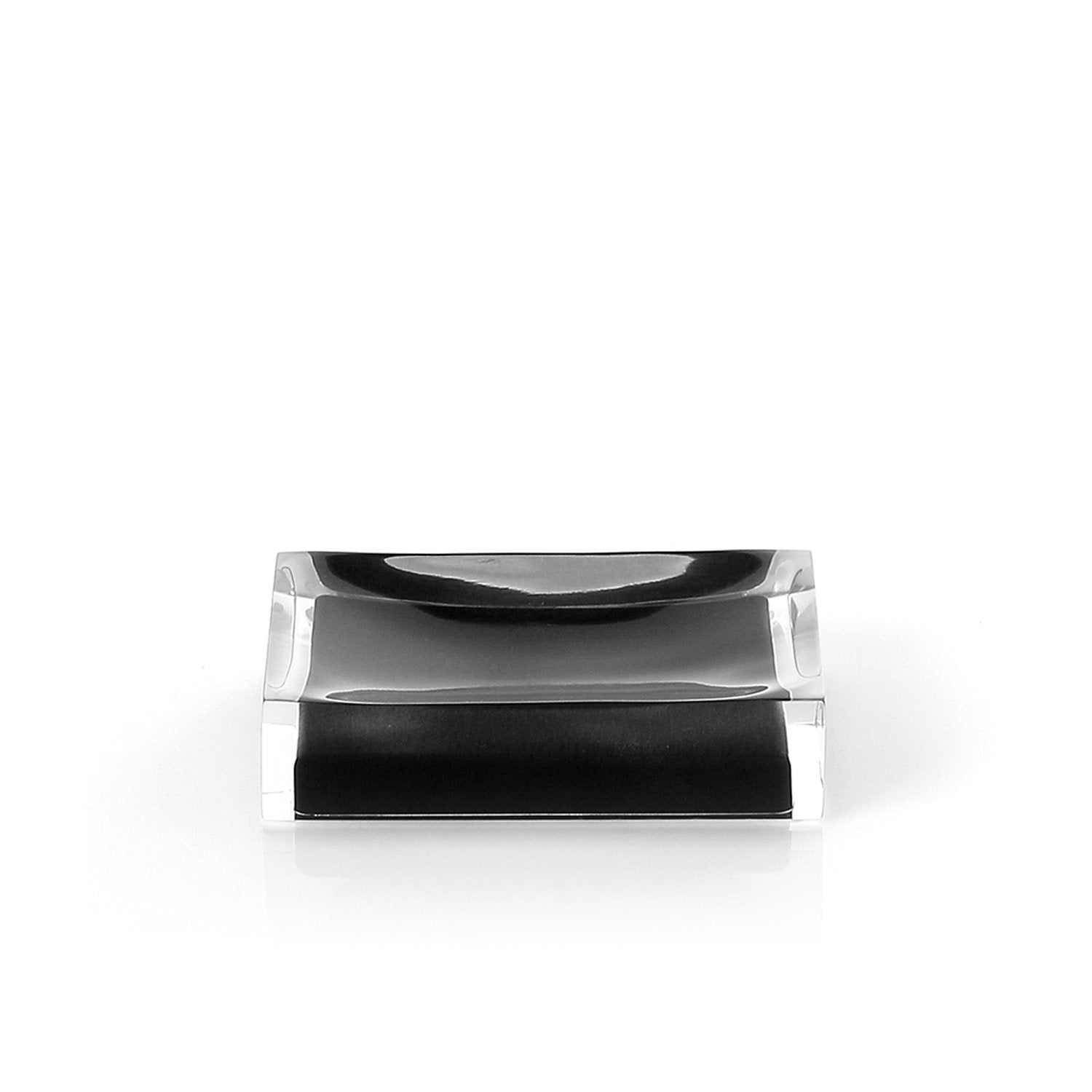 Set completo accessori 4 pezzi d'appoggio in resina RA99 Gedy serie RAINBOW Nero