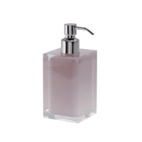 Dosasapone con erogatore in metallo cromato d'appoggio RA81 Gedy serie RAINBOW Rosa