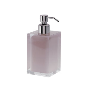 Dosasapone con erogatore in metallo cromato d'appoggio RA81 Gedy serie RAINBOW Rosa