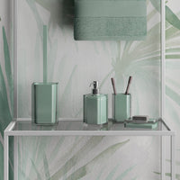 Set completo accessori 4 pezzi d'appoggio in resina RA99 Gedy serie RAINBOW Verde Menta