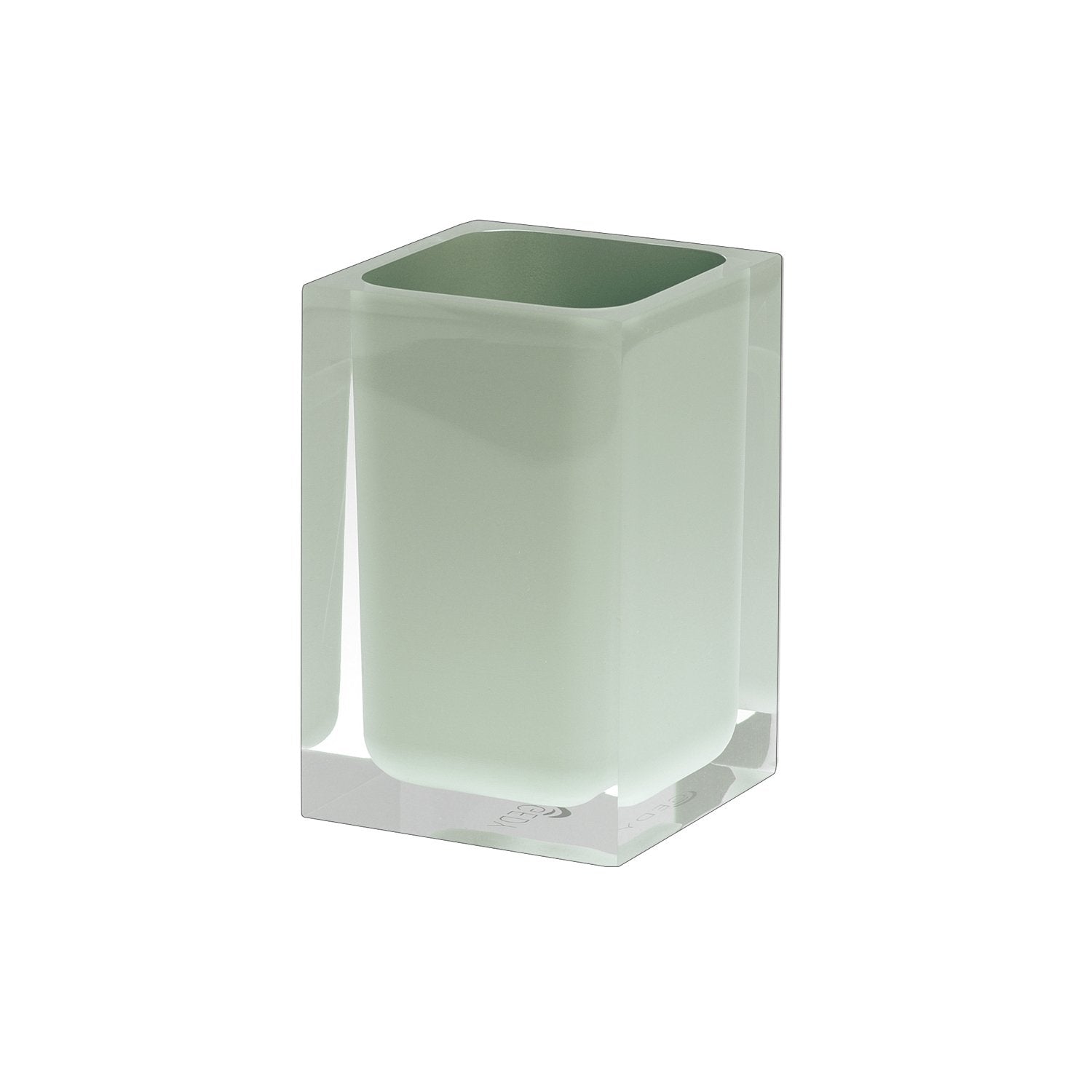 Portaspazzolini d'appoggio in resina RA98 Gedy serie RAINBOW Verde Menta