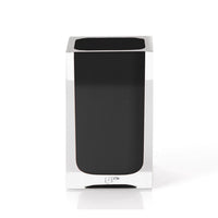 Set completo accessori 4 pezzi d'appoggio in resina RA99 Gedy serie RAINBOW Nero