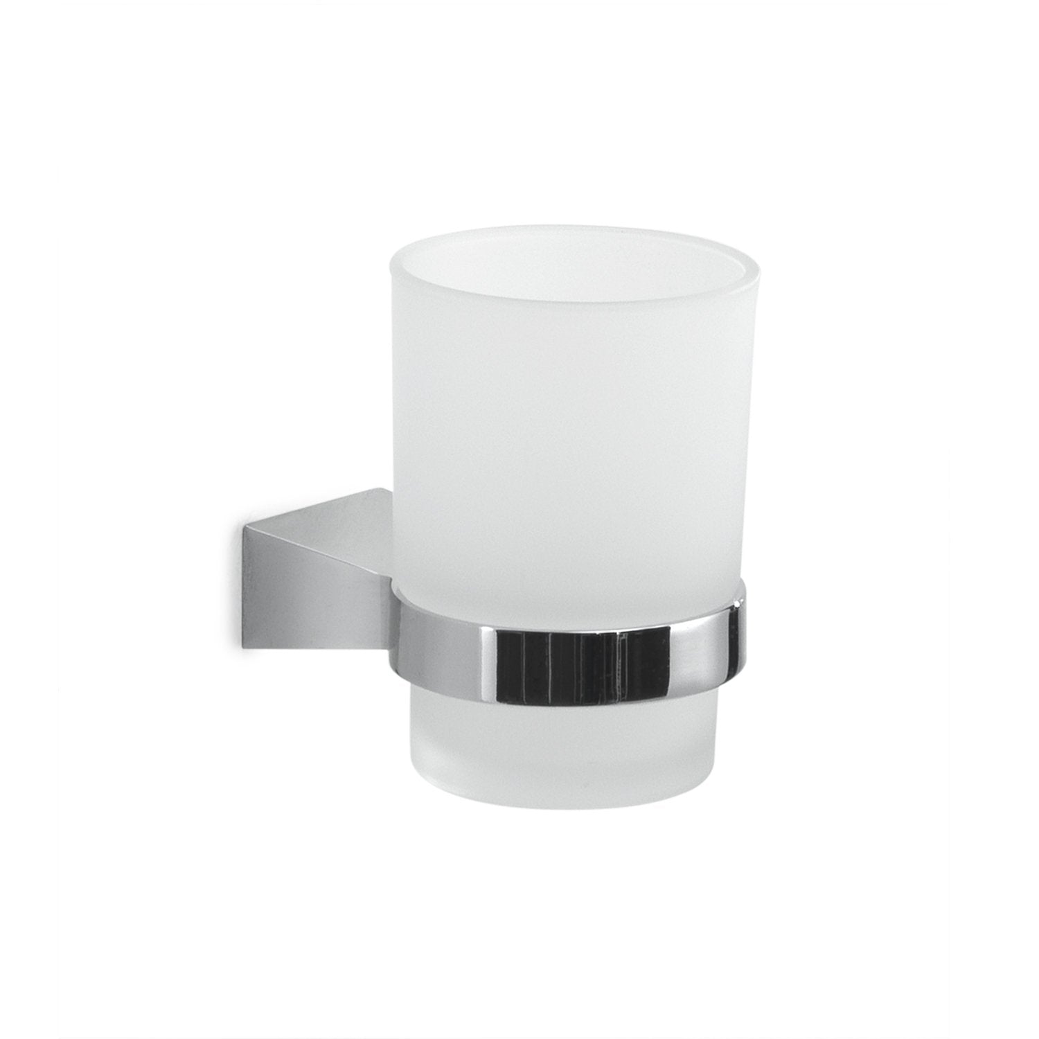 Portaspazzolini da muro in acciaio inox e Cromall TN10 Gedy serie TONALE Cromato