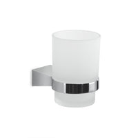 Portaspazzolini da muro in acciaio inox e Cromall TN10 Gedy serie TONALE Cromato